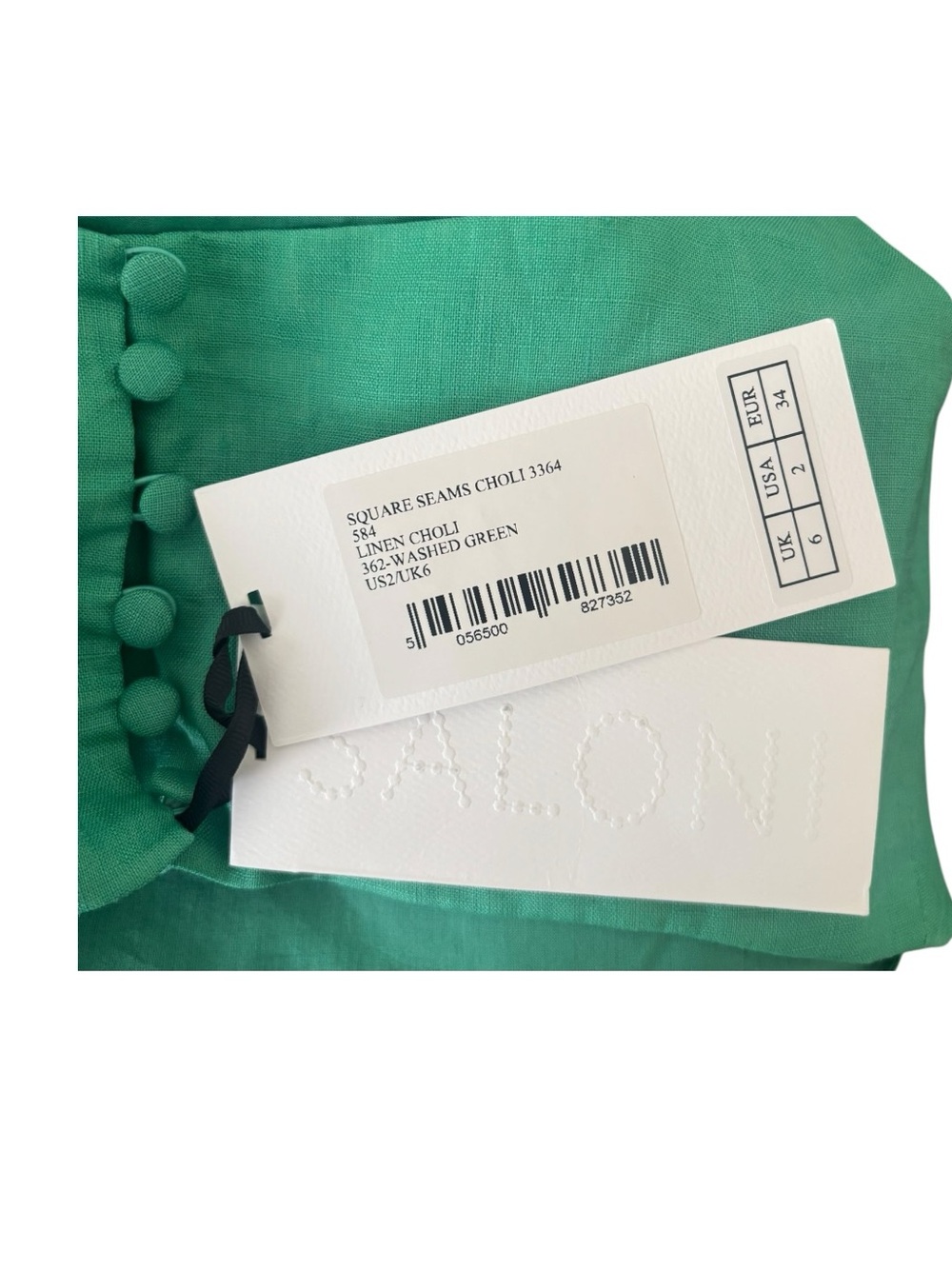 Saloni Linen Crop Top - Picture 4 of 4